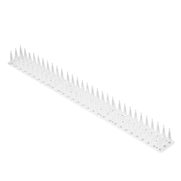 Bird Spikes Plastic White 8-pack 342 cm for Balcony, Windowsill, Railing