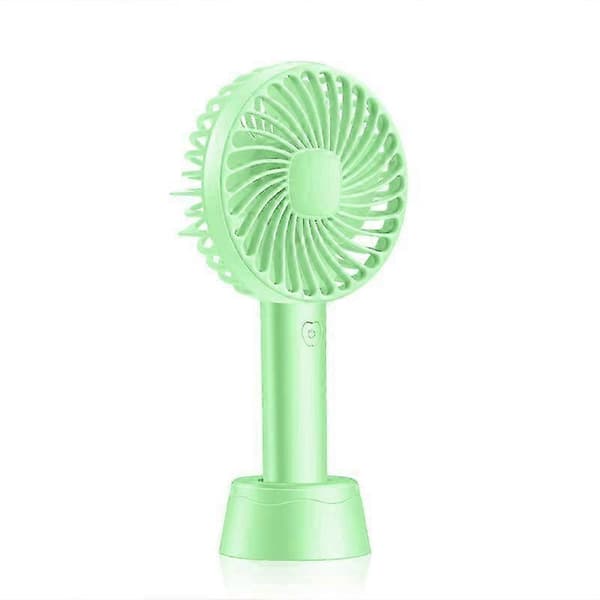USB Genopladelig Håndholdt Ventilator - 3 Hastigheder - Grøn