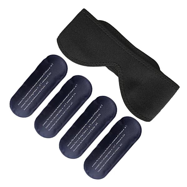 Kølepose til hagen – Koldterapi til smertelindring i hage og kæbe (Sort)