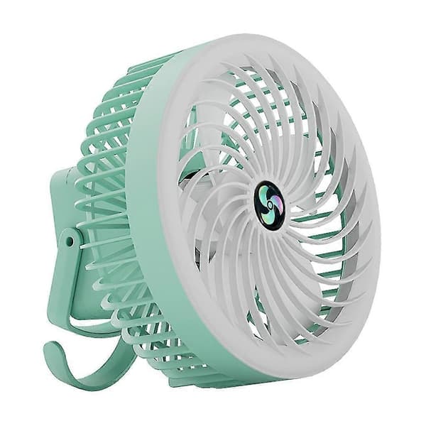Batteri Bordventilator LED Lys Campingventilator til Bedre Køling i Rum, Kontor, Rejser
