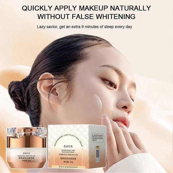 Nikotinamid Lady Plain Ansigtscreme Whitening Face Tone-up Cream Makeuptilbehør