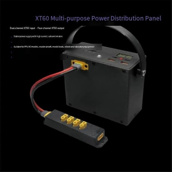 XT60 Dual-Channel Power Distribution Board Input Four-Channel Output_Kvalitetsgåvor