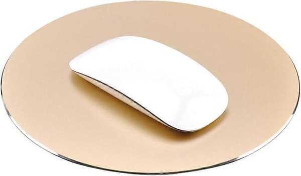 Premium aluminium metal musemåtte 8,66 tommer rund