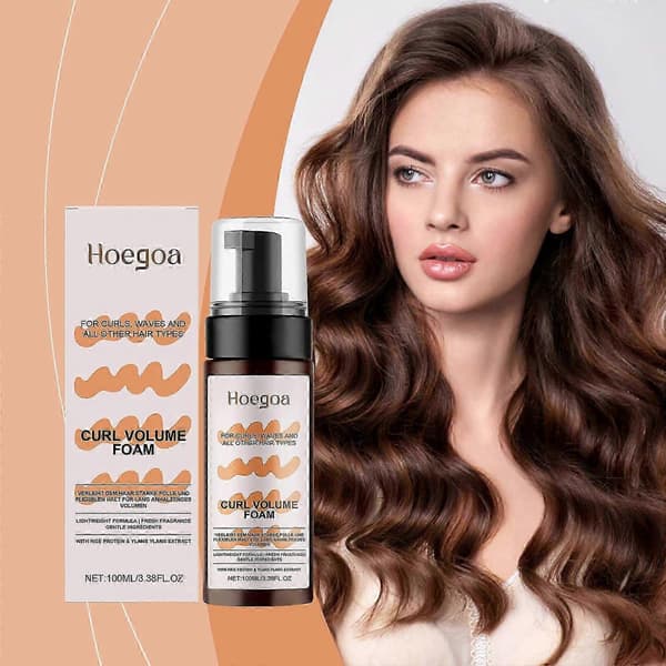 Lätt & Fluffigt Lockmousse för Långvariga, Voluminösa, Vårdade Lockar