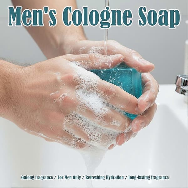 Men's Cologne Soap for Refreshing Cleansing with Long-Lasting Scent