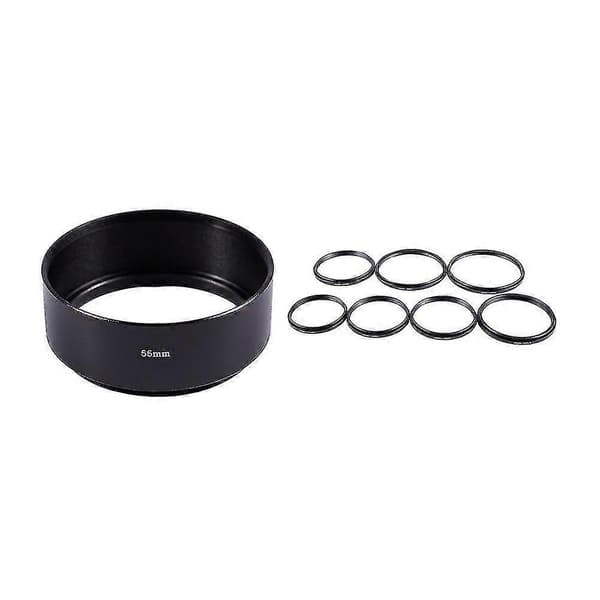 7 objektivfilter Step Down Ring Adaptersett 77mm-49mm
