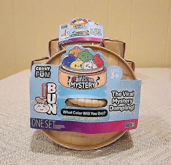 Crazy Fun Rainbow Mystery Squishy Bun Mystery Dumpling leketøy