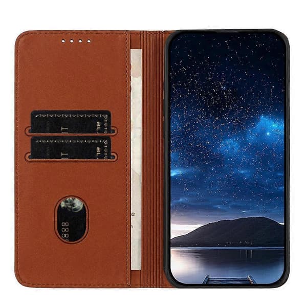 Starkt Magnetiskt Frostat Flip Läder Telefonfodral För Doogee Note 58 / Note 58 Pro