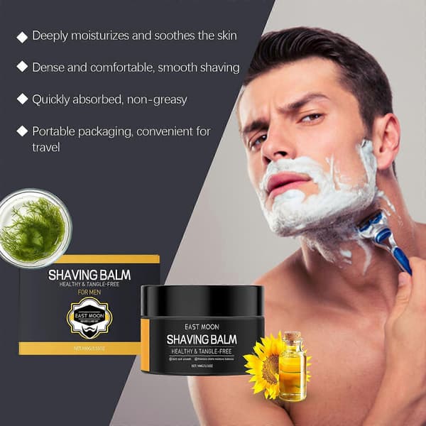 Shaving Foam Smooth, Comfortable, Moisturizing, Smooth and Portable Refreshing Skincare Shaving Foam