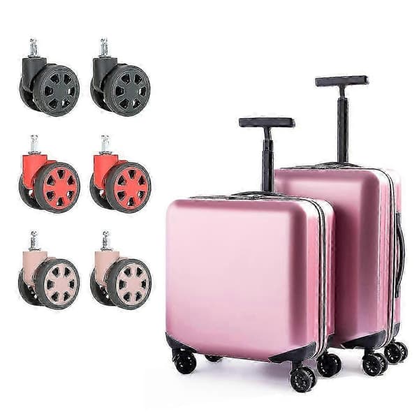 Durable Replacement Wheels Universal Silent Wheels Versatile Wheels 1 Pair For Luggage Smooth Rolling & Easy To Install