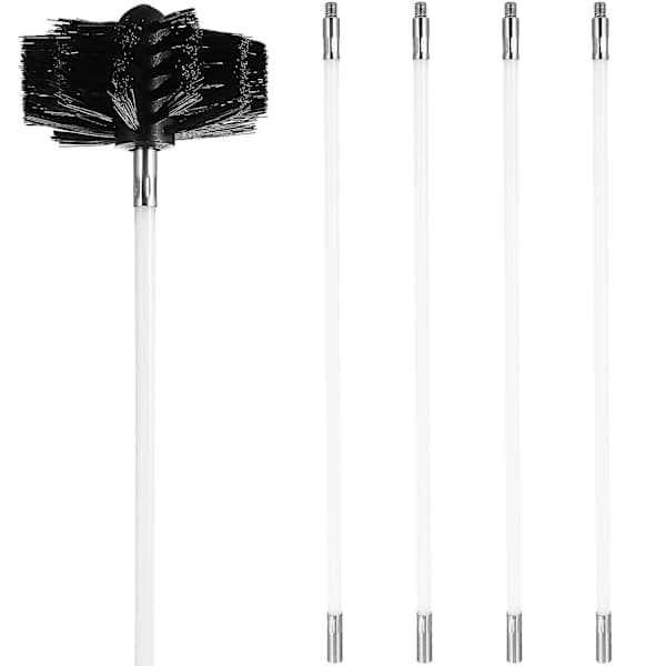 Ventilation Cleaning Kit, Chimney Brush, Ventilation Brush with Connection Pipe, Cleaning Tool Accessories - Perfet