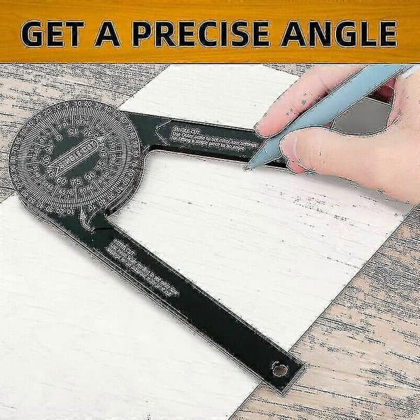 Gering Sav Protractor 7 tommer aluminium Protractor vinkelsøger-