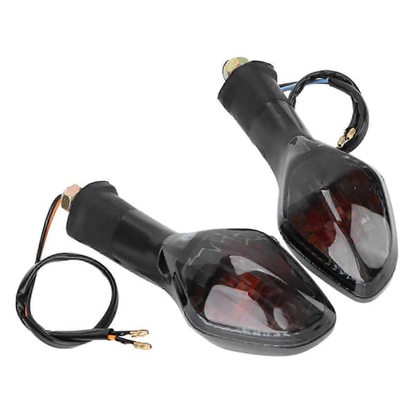 2 pcs Motorcycle Turn Signal Light Front Indicator Blinker Replacement for Certain Brands 2013-2020 Black