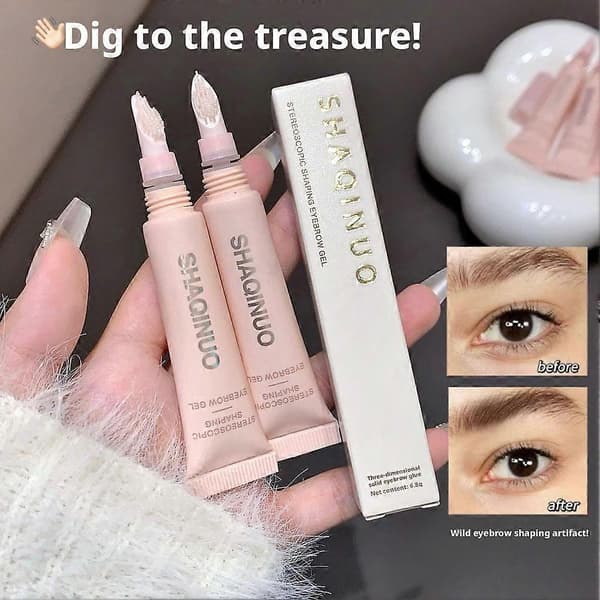 3D Solid Eyebrow Gel Waterproof and Sweat-Resistant Shaping Film Holds Makeup