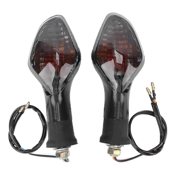 2 pcs Motorcycle Turn Signal Light Front Indicator Blinker Replacement for Certain Brands 2013-2020 Black