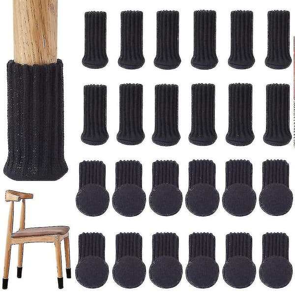 24 st Stolsstrumpor Hög Elastisk Möbelstrumpor Pads Halkfria Stol_Present