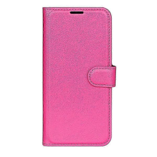För iPhone 16e Fodral Litchi Textur Stötsäkert Läder Plånboks Telefonfodral