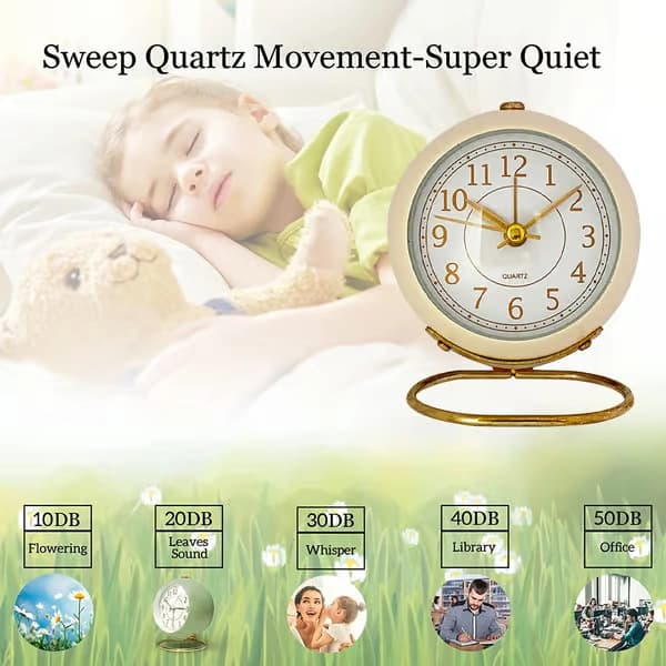 Simple Alarm Clock Decoration-Beige