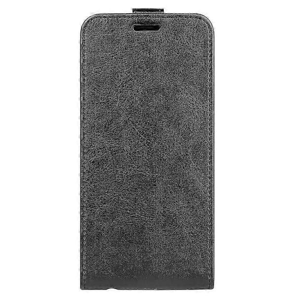 R64 Texture Vertical Flip Leather Phone Case (Black, For Samsung Galaxy A06 5G)
