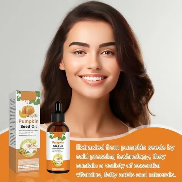 2 stycken pumpafröolja för hår 60ml pumpafröolja pumpafröolja för hårväxt 100% ren