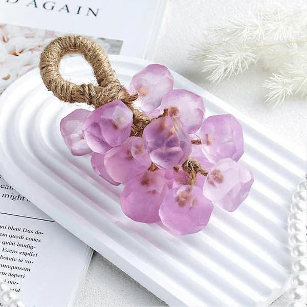 Handmade Grape Shaped Soap, Natural Plant-Based, Gift, -25g P0V8