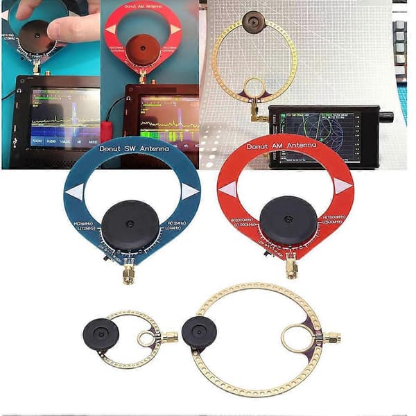 Mini Transceiver Loop Antenne Forbedret PCB-design for Optimal AM MW/SW/UV/UHF/VHF/FM Radiomottak
