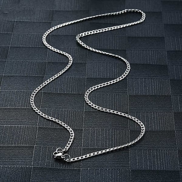 Silverhalsband Kedja Länk Silver 3,5mm