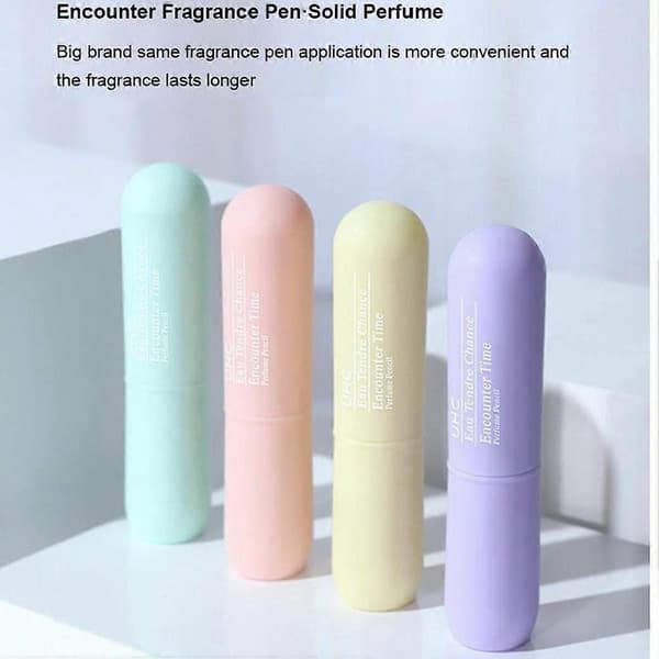 Solid Parfym Kvinnor Män Bärbar Solid Balsam Penna Hållbar Fräsch Lätt Doft Solid Stick Förpackning med 4_Specialerbjudanden