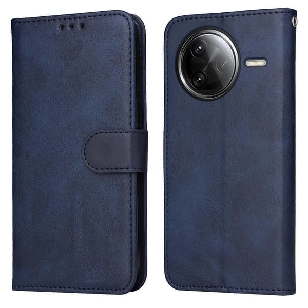 PU Leather Wallet Case for Xiaomi Redmi K80 Pro 5G, Flip Case (Blue)