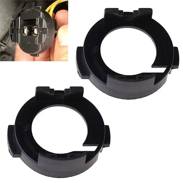 /EA/2x H7 LED Headlight Adapter Holder Bracket Socket LED Bulb Base For Kia Forte Koup 2014-2016 Rio 2012-2017