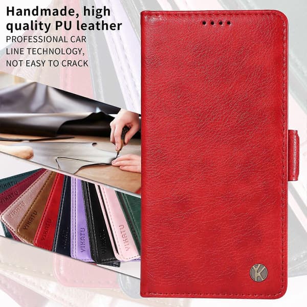 For Samsung Galaxy A56 5G Case Lychee Texture PU Leather Wallet Phone Case (Red)