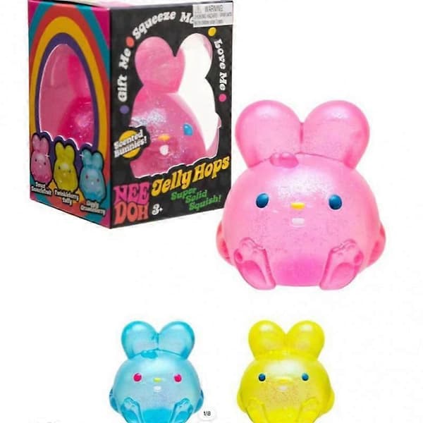 Educational Stress Relief Toy - Simulated Rabbit Squeeze Toy, Soft and Squeezable Anxiety Relief