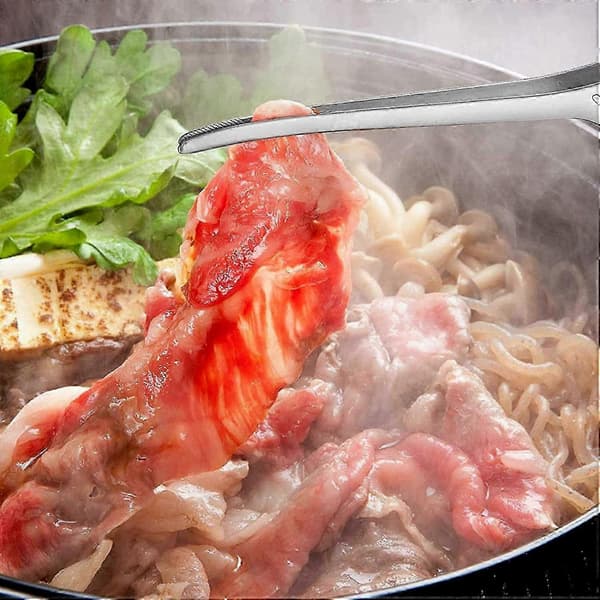 Holdbare køkkentænger til grillning, grilltilbehør, serveringsværktøj til hjemmet, sæt med 2, 24 cm længde