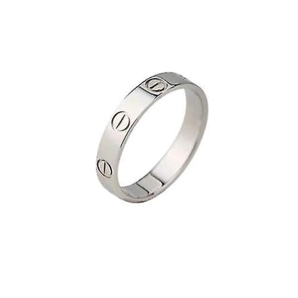 Premium Ring i Rustfritt Stål med Kjærlighetsmotiv 10 Sølv 10_Special Gift