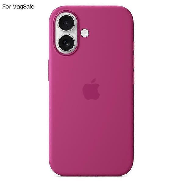 For iPhone 16 Plus Case Compatible With Magsafe Liquid Silicone Phone Case [Induction Popover] (Pink)