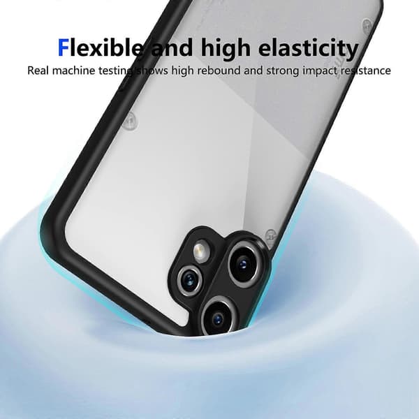 Mat PC Hudfølelse Stødsikkert Telefoncover (Sort, Til Nothing CMF Phone 2 Pro)
