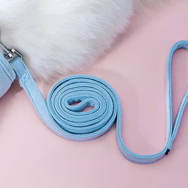 2026 Model Vest-style Cat Harness & Leash Set — Ideal for Outdoor Adventures, Adjustable for a Comfortable Fit, Featuring a 3D Wing Design (White, XL)