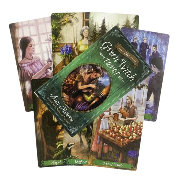 Green Witch Tarotkortstokk Oracle Engelsk Visions Divination Edition Brettspill TS184