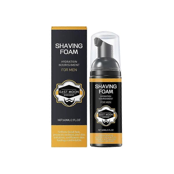 Pre-shave foam for beard care - Hydrating, moisturizing & soothing formula - 60ml A