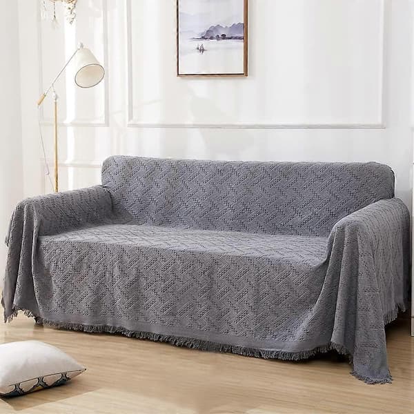 Geometrisk sofatrekk, sofatrekk, sofatrekk for 3-seters sofa, seksjonssofatrekk, sofatrekk