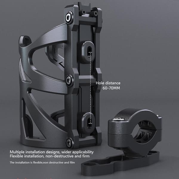 Motorcycle Bottle Holder Aluminum Alloy Durable Drink Holder