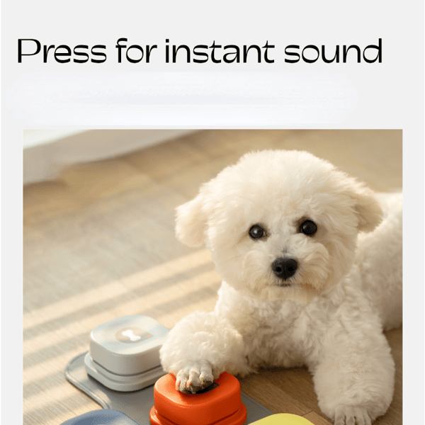 Pet Communication Button, Interactive Sound Button for Dog Training
