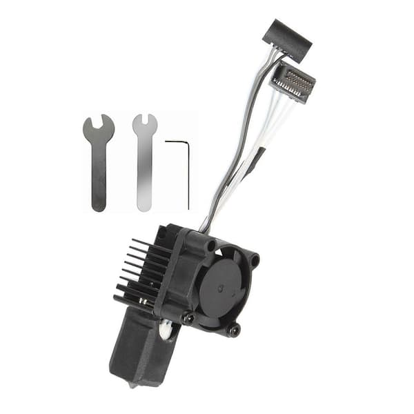2X til Bambu Lab P1P P1S Hotend med blæser Komplet printhoved Hotend Upgrade Hot End P1S Tilbehør 3D-printdele Black
