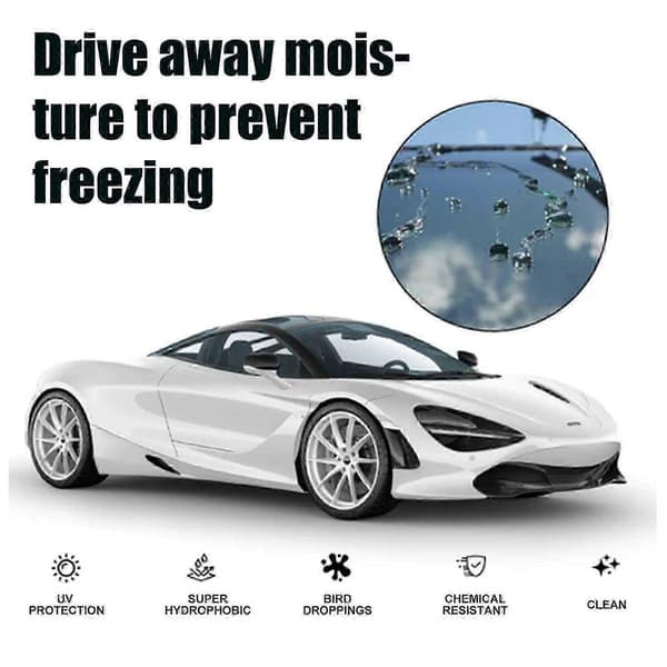 Snefjernelsescreme til bil - Anti-is Rudefroster & Hydrofobisk Belægning til Vinter