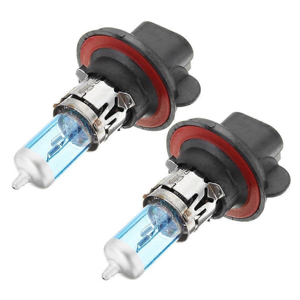 1 Pair H13 9008 100/90W 5900K Super White High/Low Headlight Halogen Bulbs