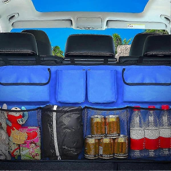 Car Trunk Organizer with Backseat Storage Bag and Bottle Pocket