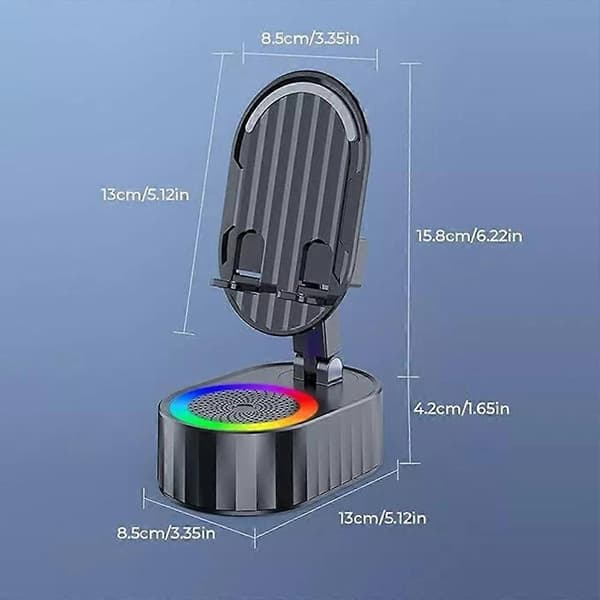 5-in-1 matkapuhelinpidike langaton induktioääni Bluetooth-kaiutin puhelinpidike