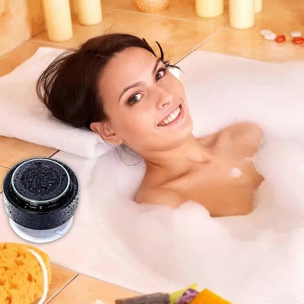 Bluetooth bruserhøjttalere, bærbar trådløs vandtæt højttaler (sort og blå)