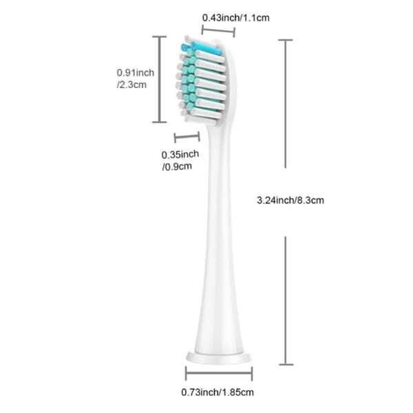 16-Pack Replacement Heads for Philips Sonicare Series 3, 6, 9