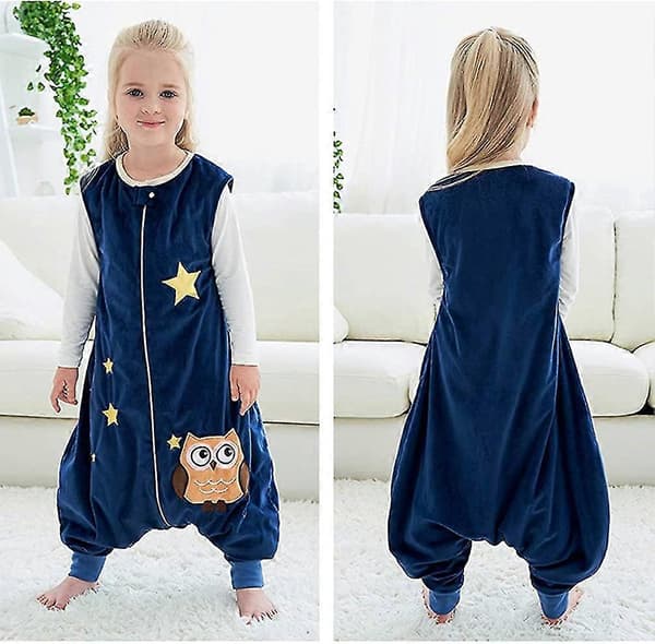 Barnsovsäck med ben Varma mjuka pyjamas Flicka Pojke Vintersovsäck